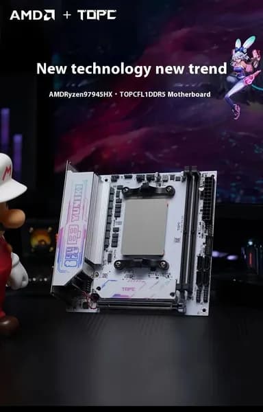 Мини-ПК (AMD Ryzen 9 8945HX, RAM Отсутствует, AMD Radeon, ), SZBOX AMD R9 8945HX Motherboard（TOPC）, разноцветный
