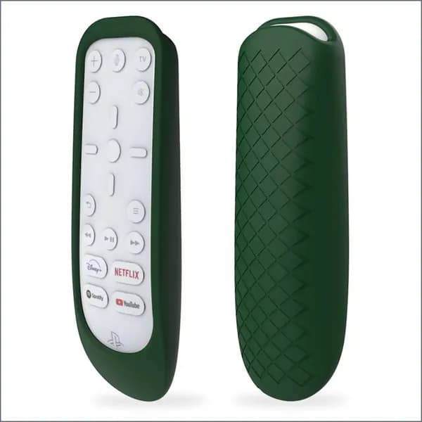 Силиконовый чехол Защитный чехол для PS 5 PS5 Media Remote (зеленый)