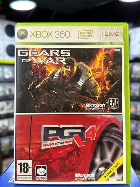 Игра Gears of War + PGR4 (Xbox 360) (Box)