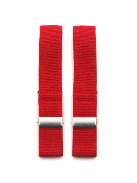 Армбенды GENTLETEAM красные однотонные, ширина 2,5 см