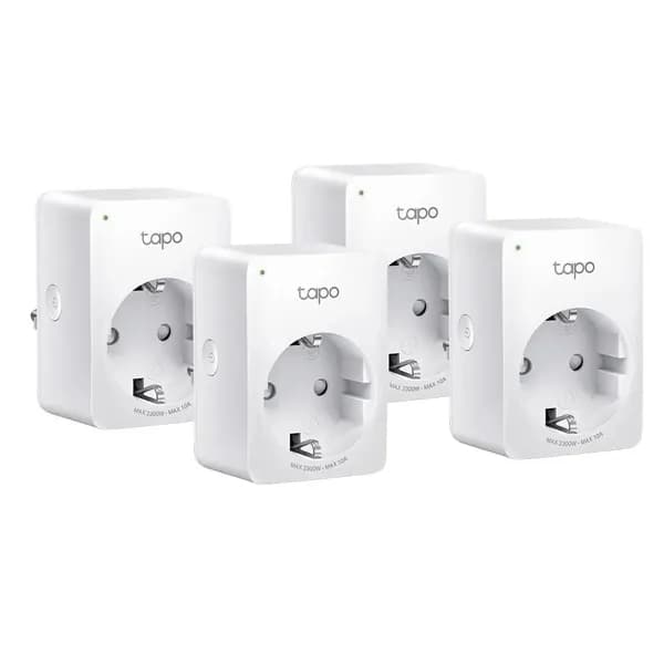 TP-Link Tapo P100, Компактная умная WIFI розетка, 4 шт.