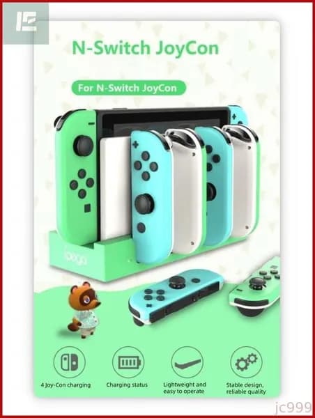 Док-станция для зарядки 4 Joy-Con (Nintendo Switch/OLED) - зарядное устройство для контроллеров