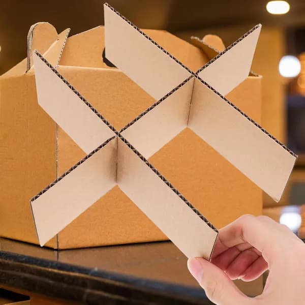 Бумажные перегородки для коробок с 6 секциями для упаковки фруктов, 2 комплекта