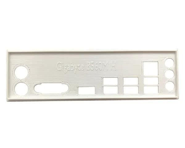 Заглушка для компьютерного корпуса к материнской плате Gigabyte B560M H white