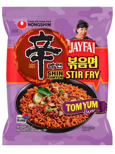 Лапша Nongshim Shin Ramen Stir Fry со вкусом Том Ям,130гр