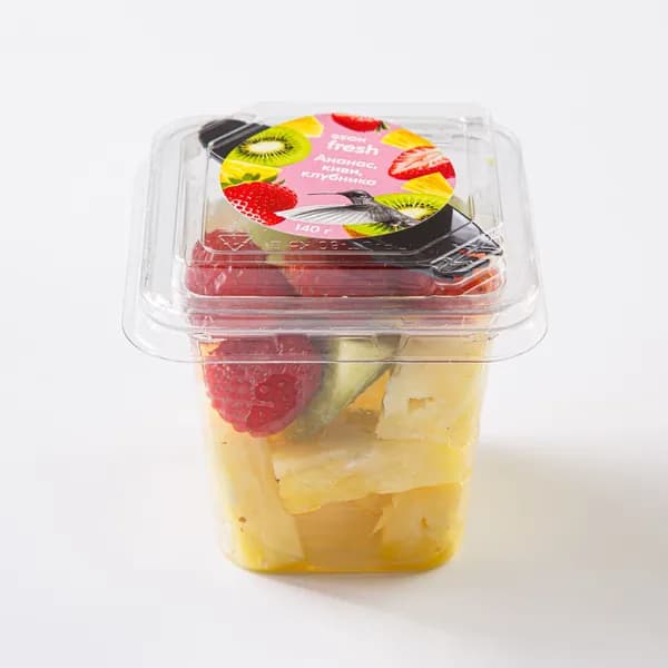 Ананас, Киви, Клубника, 140 г, Ozon fresh