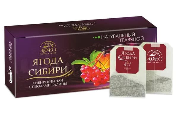 Чайный напиток Aveo Калина ягода, 20 пакетиков