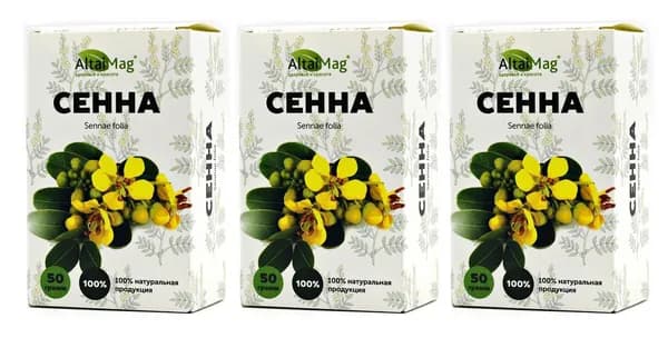 Сенна лист Altaimag, 3 шт по 50г