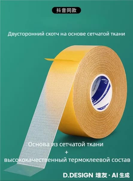 Клейкая лента канцелярская 10 мм x 5 м, 1 шт.