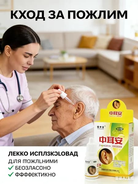 Ушные капли от шума в ушах, используемые для мягкого размягчения ушной серы, освобождения слухового прохода и снятия заложенности