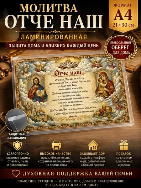 Молитва "Отче наш" 21х30 см