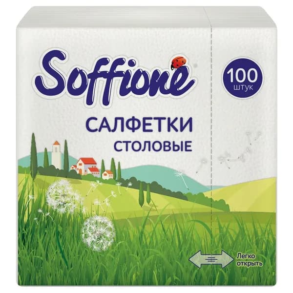 Soffione Салфетки бумажные 24*24см 100шт