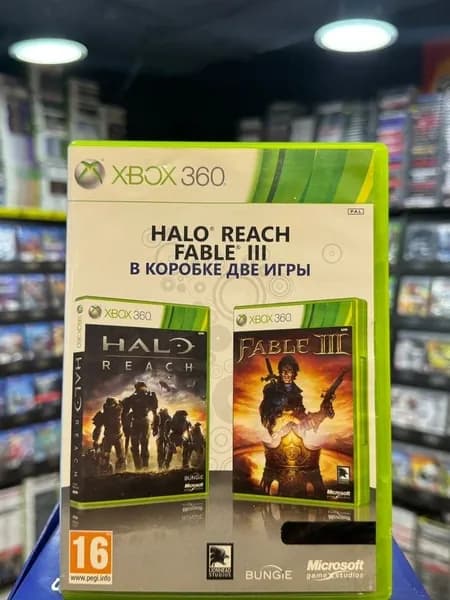 Игра Halo Reach + Fable III (Xbox 360) (Box)