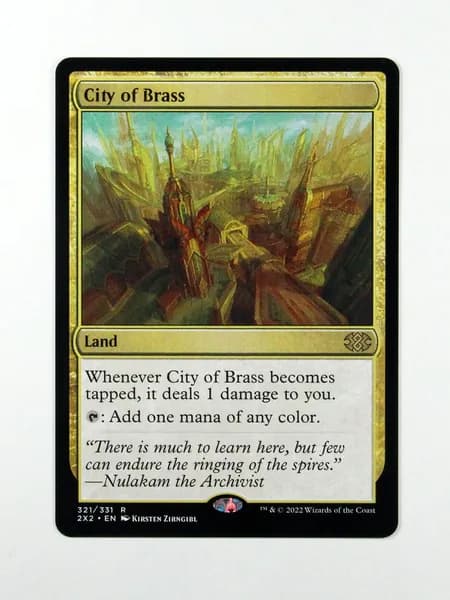 Голографическая (Holo) прокси-карта TCG/MTG Proxy: City of Brass #321