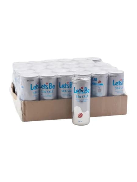 Lotte Напиток кофейный Let's be с морской солью, 240 мл, 30 шт
