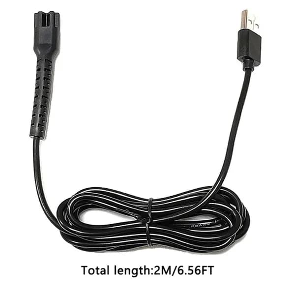 8148/8591/8504 Электрическая машинка для стрижки волос, блок питания, USB-кабель для зарядки, черный