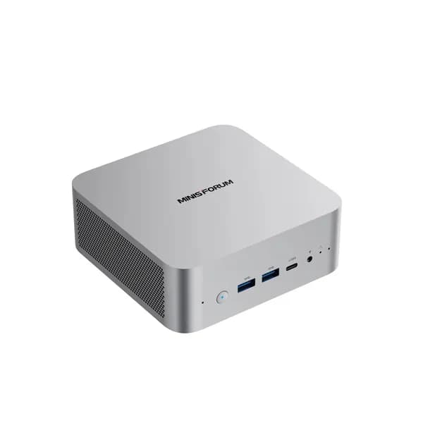 MINISFORUM Мини-ПК (AMD Ryzen 7 255, RAM Отсутствует, AMD Radeon 780M, Без ОС), X1-255 BAREBONE, белый