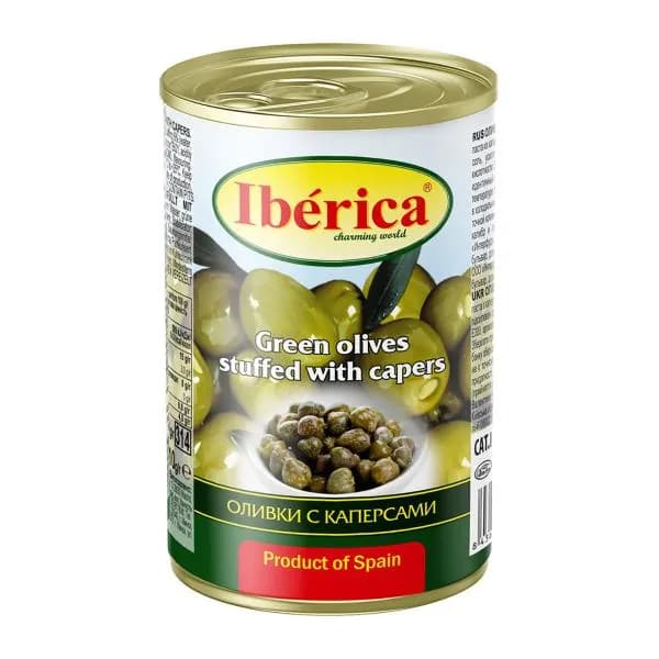 Оливки Iberica с каперсами 300г