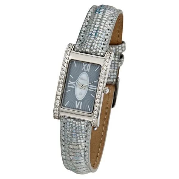 Женские серебряные часы Platinor Камилла с фианитами, арт. 200106.817