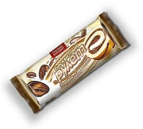 РУССКИЙ БИСКВИТ Рулет кофейно-сливочный, 175 гр
