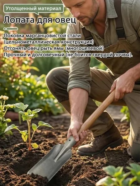 Лопата туристическая, 21 см