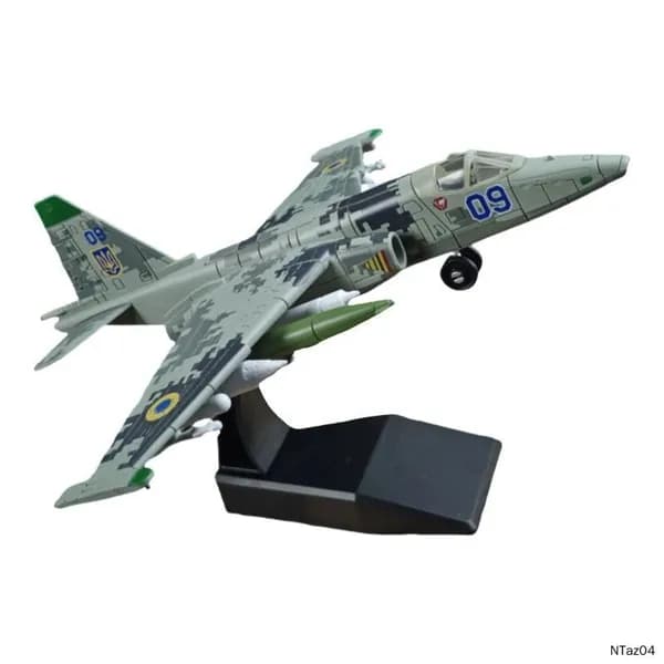 Top Toy 1/72 20см Модель самолета с шасси , Sukhoi Su-25 Attack Aircraft Frogfoot коллекционные с демонстрационным стендом