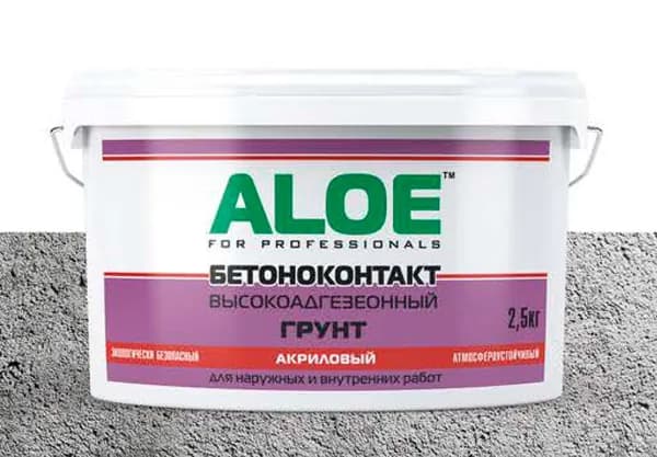 Грунтовка Бетоноконтакт ALOE 2,5 кг