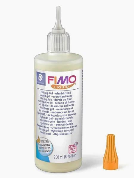 Декоративный гель Fimo Liquid 8051-00 BK большая бутылка (200 мл) - для склеивания и создания эффектов