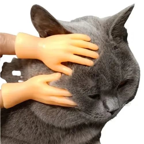 Игрушка для кошек/ щекоталки/ Маленькие ручки на палец