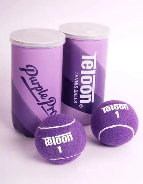 Мяч для большого тенниса Teloon фиолетовый 2шт