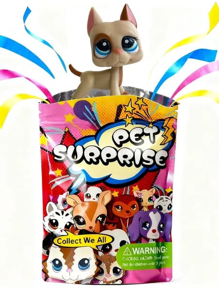 Pet Shop #1647,лпс игрушки,Немецкий дог,Сосиска-дог,овчарка,собака,подарок для девочки(С упаковочным пакетом)
