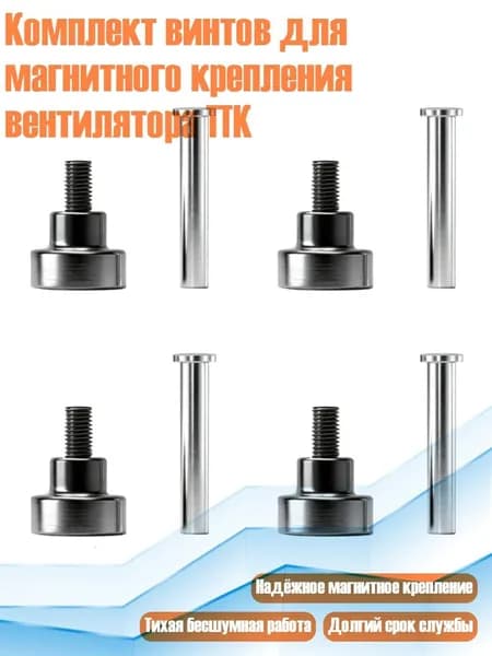 Комплект винтов для магнитного крепления вентилятора ПК, - 25 Mm