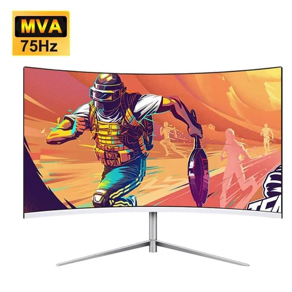 FYHXele 27" Монитор Частота обновления 75 Гц Разрешение 1920 x 1080 (FY27FMC-01), VA, 1920x1080 Full HD, 75 Гц, Изогнутый экран, белый