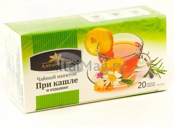 Чайный напиток АлтайФлора При кашле и одышке, 20 пакетиков
