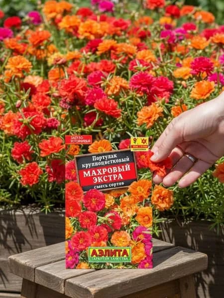 Семена цветов Портулак Махровый экстра
