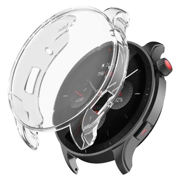 Умные часы чехол для Amazfit GTR4 полная крышка TPU покрытием жесткий чехол