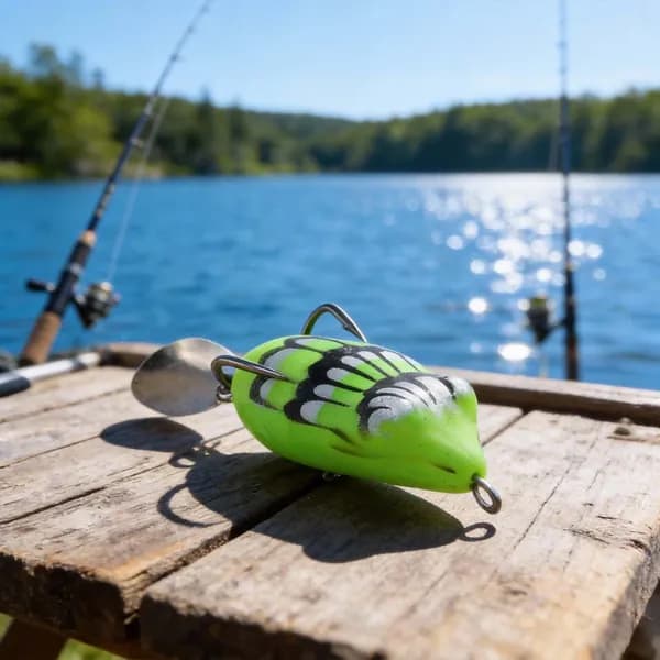 приманка Topwater Frog 4 см / 5 г - Окунь без Сорняков и Убийца Змееголовых (7 цветов)