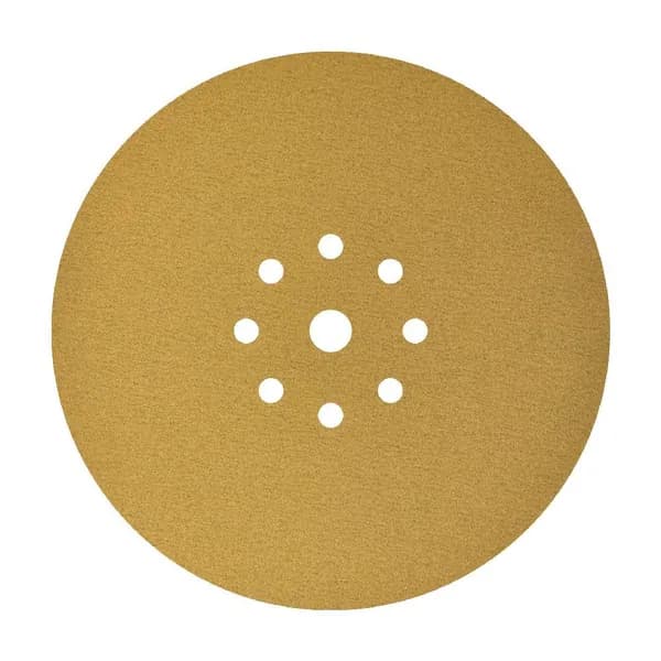 Шлифовальный круг на липучке ABRAFORM Giraffe GOLD - 1 шт, 225 мм, 9 отв, Р 180 для шлифовальной машинки жираф для стен и потолков, наждачный абразивный круг