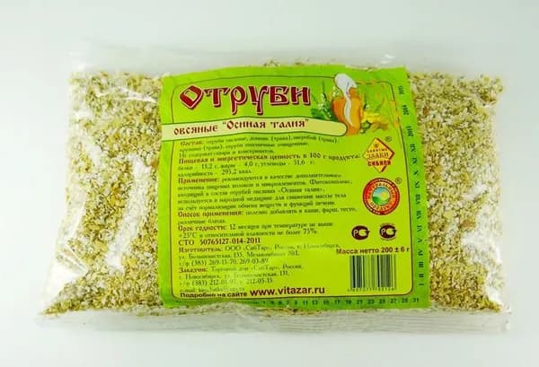 Отруби овсяные Осиная Талия, 200г