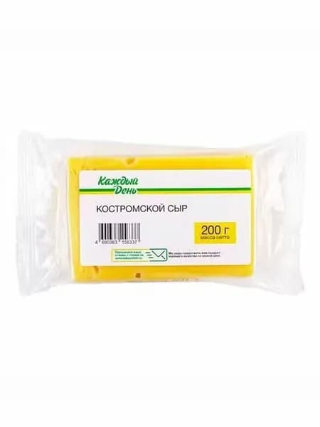 Сыр твердый Каждый День Костромской 200 г