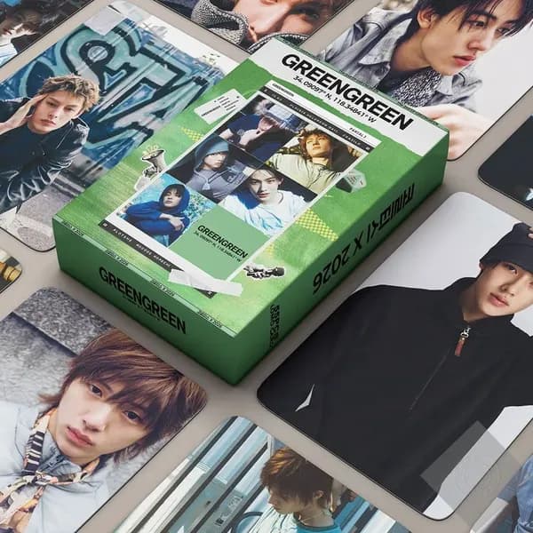 55 карточек CORTIS, The 2nd EP GreenGreen, как у звёзд, KPOP-сувениры, LOMO-карточки