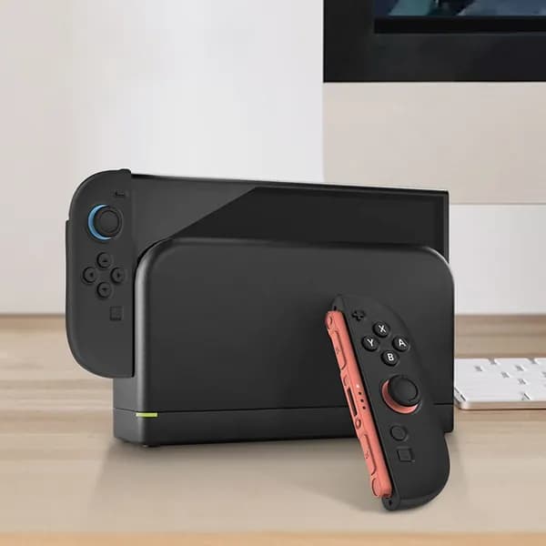 Силиконовый чехол для Nintendo Switch 2, черный, противоскользящий, плотно прилегающий