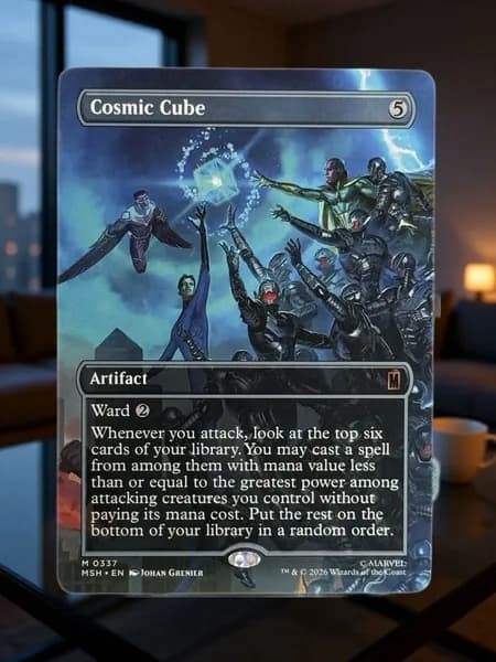 Кастомные прокси-карты высокого качества, MTG PROXY CARDS фойловые карты не, стандартный размер Cosmic Cube MSH #337