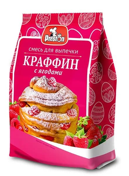Смесь для выпечки "Краффин с ягодами" "Preston", 250 г