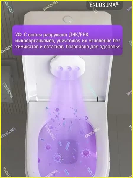 Умная сенсорная УФ-лампа для дезинфекции туалета