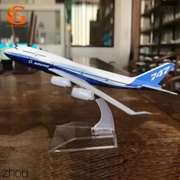 Металлическая Модель Самолета Боинг 747, B747