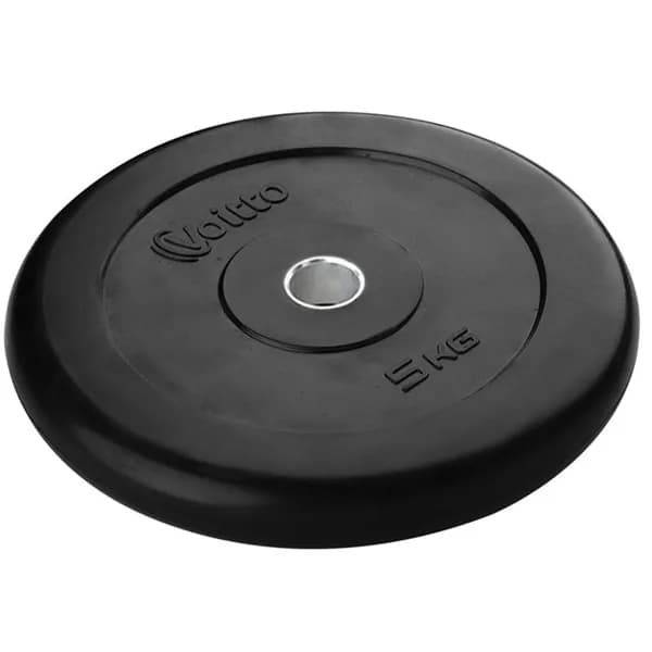 Диск обрезиненный Voitto V-307 5 кг, черный (d26)