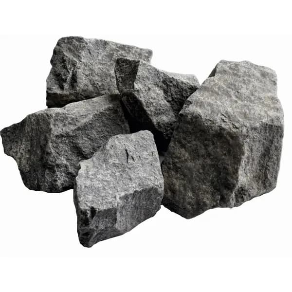 Камни для бани и сауны, Габбродолерит колотый, 70-120 мм, 20 кг