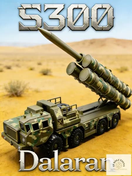 Ракетный пусковой автомобиль 5П85С (S-300ПМУ) ЗРПК (Россия) 1:72 - Сборная модель без клея и окраски детальная Dalaran