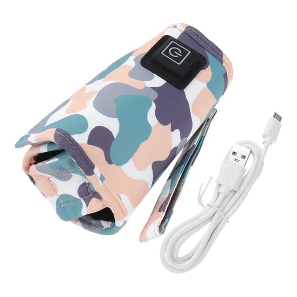 Термочехол из полиэстера для детской бутылочки usb с регулировкой температуры в 3 режима, фиолетовый